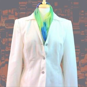 Women's 2-piece Oleg Cassini white suit, size 10. FREE gift with purchase...
